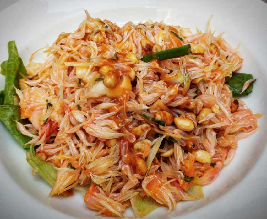 Prawn and Pomello Salad at Villa Shanthi