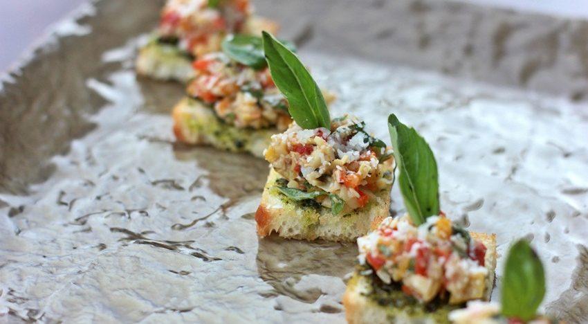 How about some artichoke bruschetta to go with your single malt?