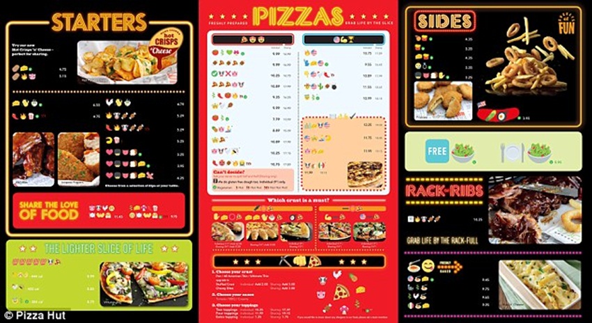 pizza hut menu