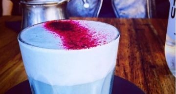 After blue wine, there’s a blue latte