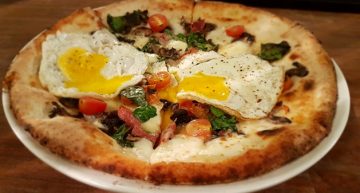 Pizza for breakfast at Farmer & Sons? We’re on