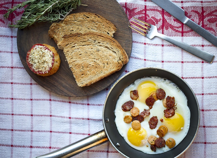 SHD- Chorizo and House Sausages Skillet Fried Eggs 2