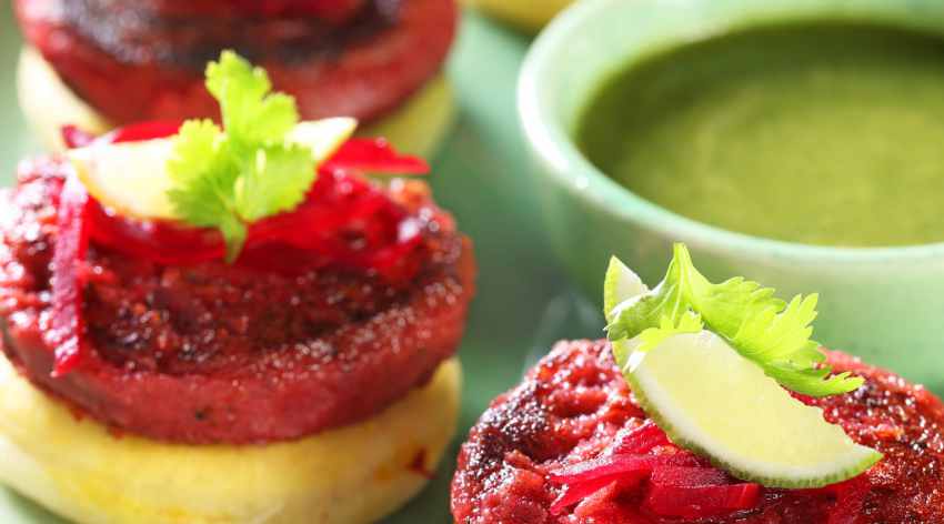 Smoked Beetroot and Beans Galouti_ Monkey Bar_Photo Sanjay Ramchandran