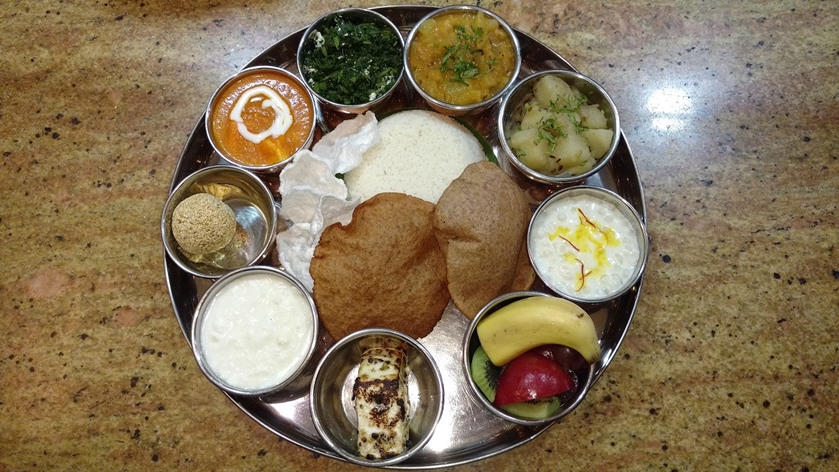 Navratri thali @ Vivanta by Taj, Surajkund