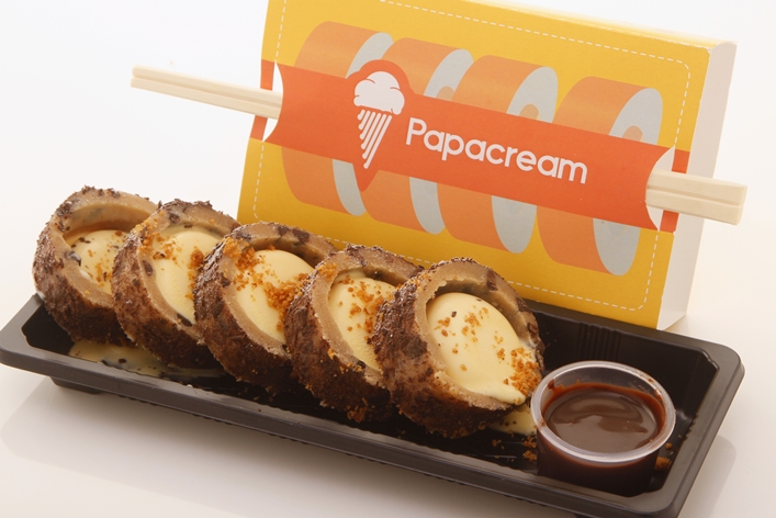 Cookie Icecream Sushi Roll - Papacream