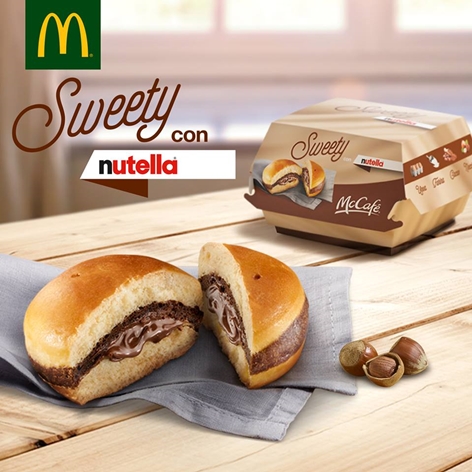 Nutella burger McD - Facebook