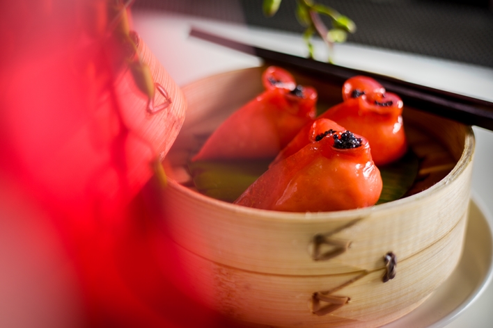 CNY Red Dumpling - yauatcha