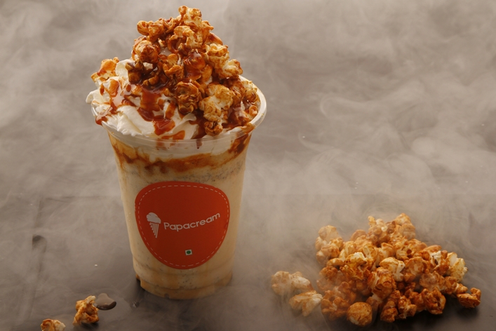 Butter Popcorn Milkshake - papacream